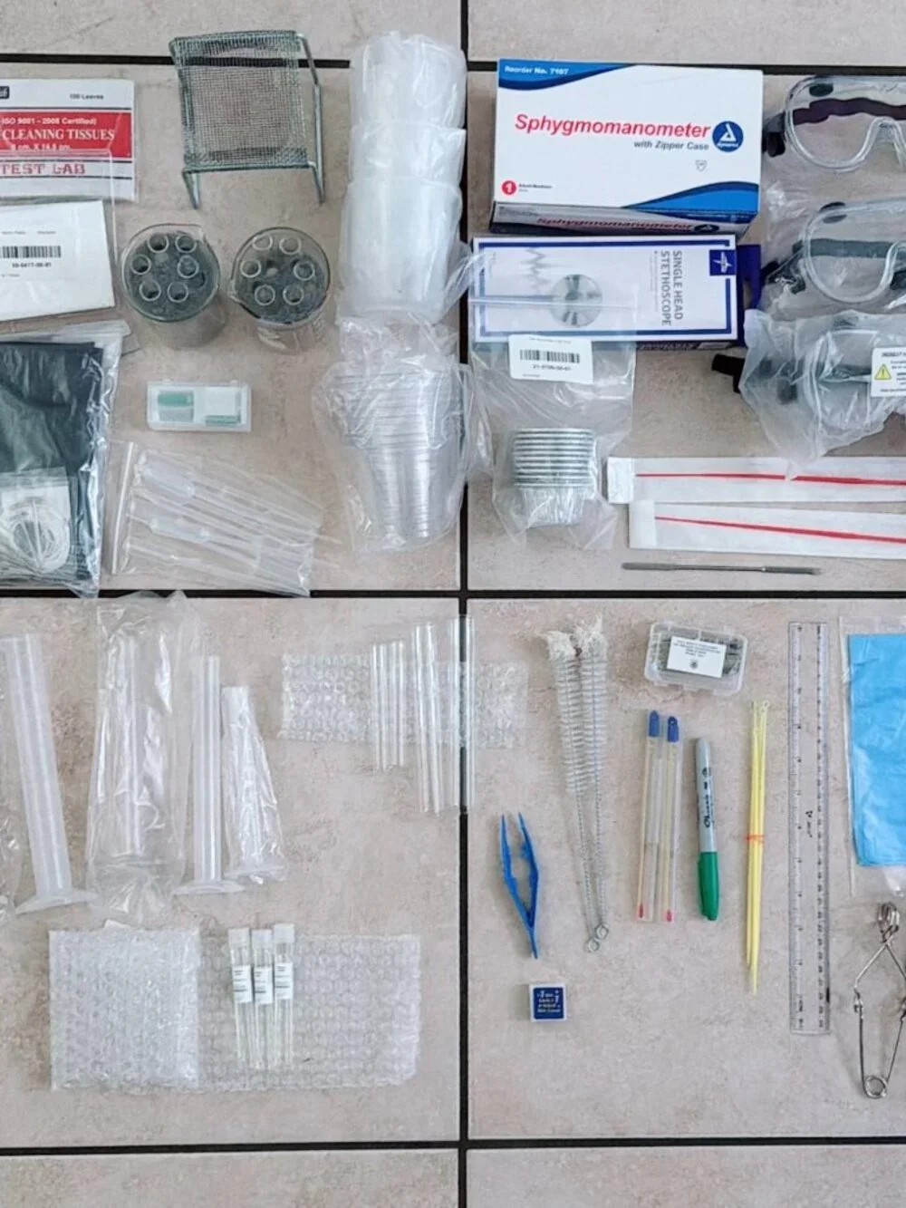 Science Interactive College Biology & Microbiology Lab Equipment Kit Lot Unused